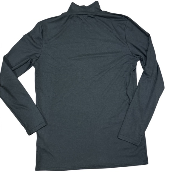 Fasiman Men’s Black Mock Neck Long Sleeve Shirt NWT - Picture 4 of 6